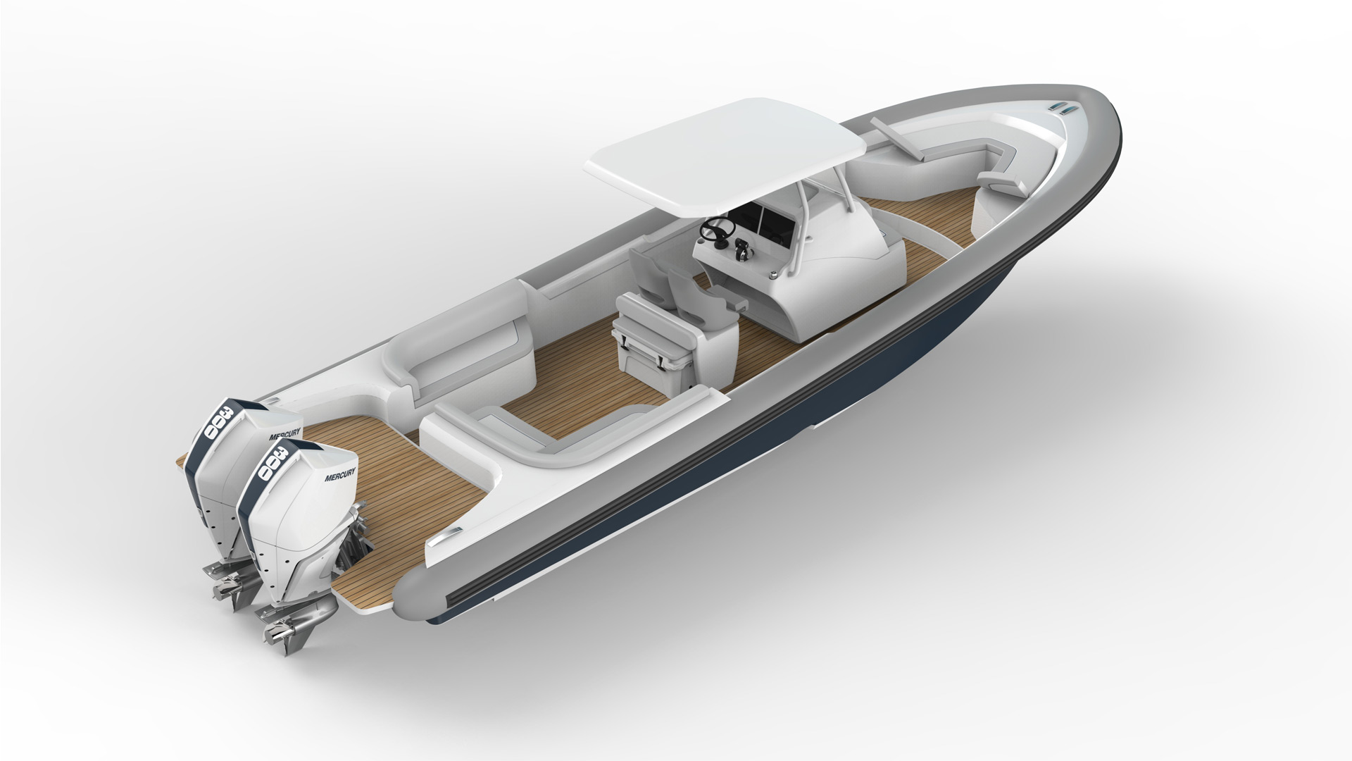 Ocean-1-Rogue-330-luxury-yacht-tender-Mercury-300-outboards-profile-1